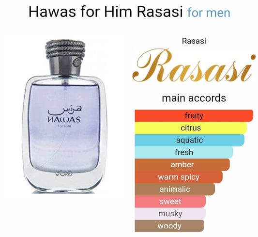 Hawas For Him - Rasasi (100ml)