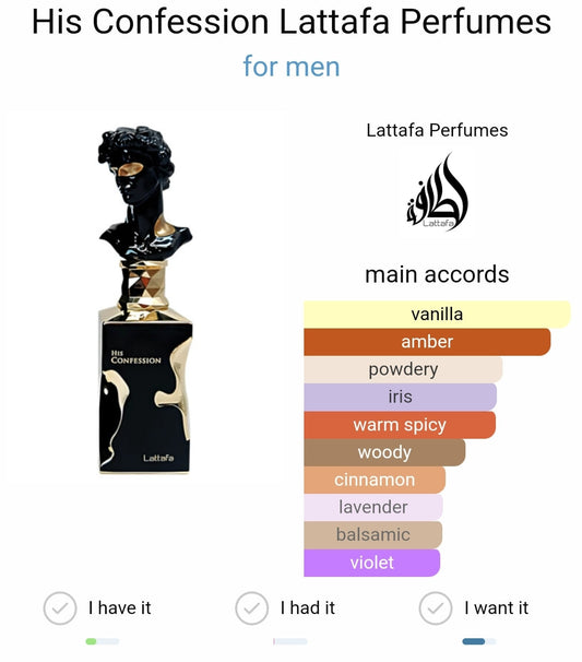 His confession - Lattafa (100ml)