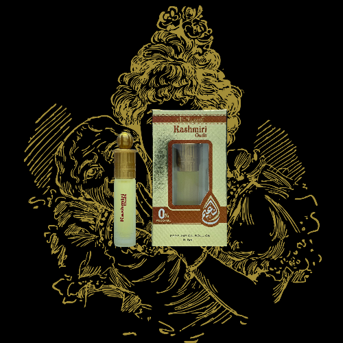 Al-Nuiam Kashmiri Oud 6 ml pure oil roll-on (white bottle)